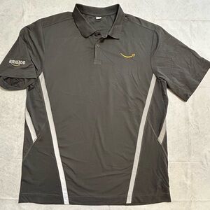 Amazon Reflective Polo Employee Uniform Shirt Gray Men’s XL